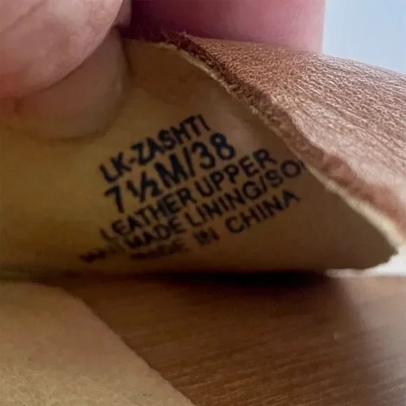 Lucky Brand Leather Studded Wedge Sandals - Size 7.5 - Picture 11 of 12